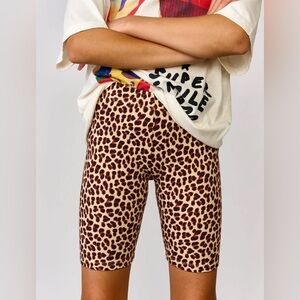 Bellerose Leopard Print Kids Biker Shorts NWT!